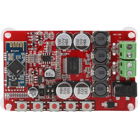 Amplificateur Bluetooth - Module Récepteur Audio TDA7492P - Entrée Sans Fil CSR 4.0 - Stéréo - Carte de Puissance pour Haut-Parleurs - 1 Pièce (1/5)