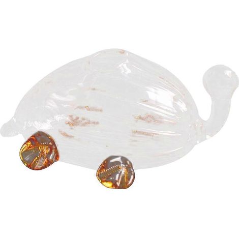 Pot de fleurs en verre en forme de tortue, compatible avec absorption automatique d'eau (1/5)