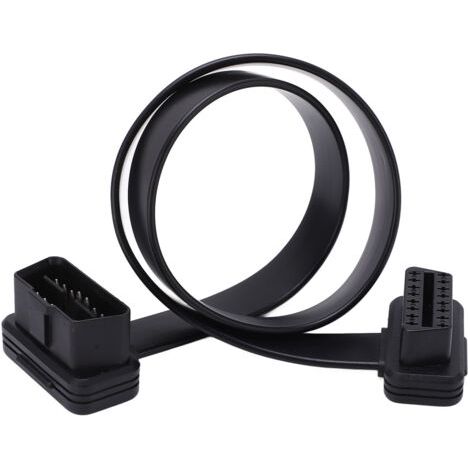 Cable de extensión OBDII de 16 pines macho a hembra, cable de diagnóstico para escáner OBD2, 0,4 m/1,3 pies (1/4)