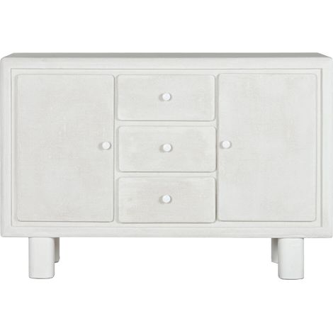 Buffet Mdf Abeto 120X38X80 Rugoso Blanco (1/5)