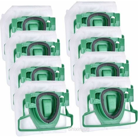 8 sacchetti per aspirapolvere in micropile adatti per Vorwerk Folletto 200 VK200 FP200.5 sacchetti per aspirapolvere per chi soffre di allergie - (1/5)