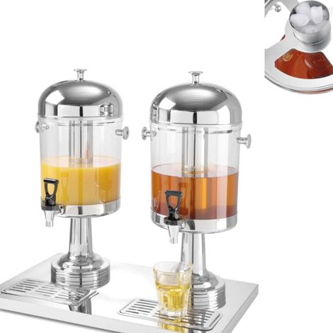 Dispensador de zumo refrigerado, doble, 2 x 8L (1/4)
