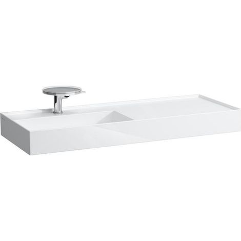 LAUFEN Kartell lavabo, encastré, tablette à droite, 1 trou pour (1/4)