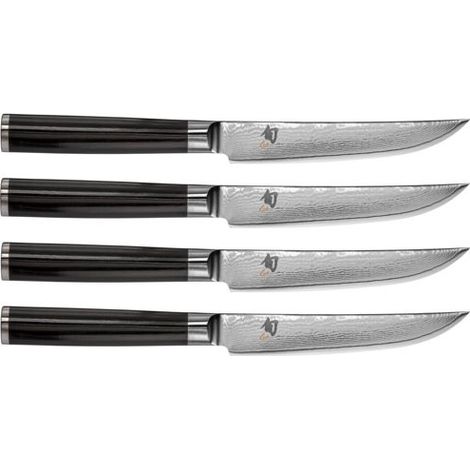 Kai Shun Classic Set aus 4 Steakmessern aus Damaststahl