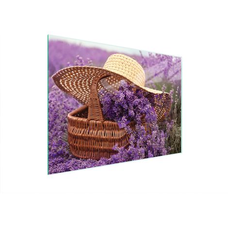 TAGLIERE IN VETRO 40x30 LAVANDA (1/5)