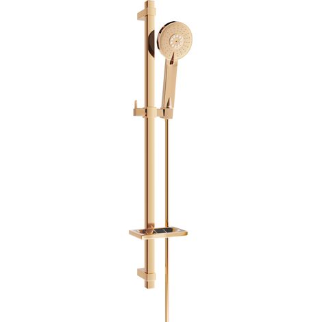 Mexen DQ40 Schiebe-Dusch-Set, Rosa Gold - 785404581-60 (1/2)