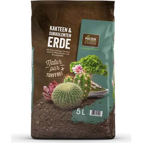 PATZER NATUR PUR Kakteen- & Bonsaierde torffrei - 5 Liter