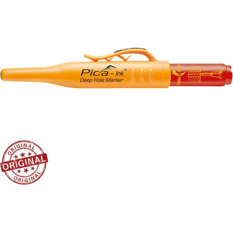 Pica INK Deep Hole Marking Pen Trade Red Permanent Marker 2mm Thin Nib 150-40