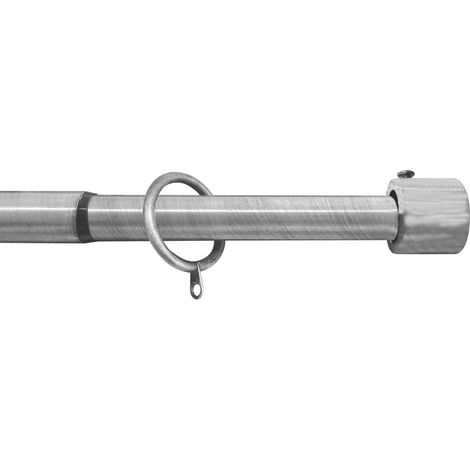 Utilia BASTONE PER TENDE NEW YORK Estensibile cm. 300÷380 col. Argento