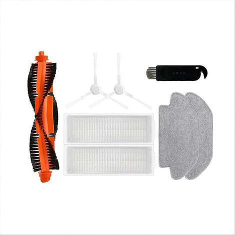 Pour aspirateur robot laveur de sols, brosse principale latérale, filtre HEPA et chiffon de lavage (1/5)