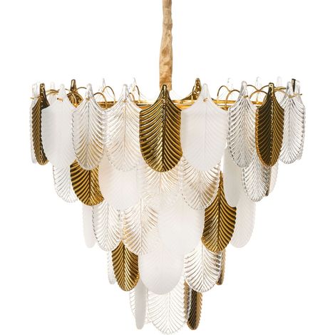 Chandelier AGUIRRE Glass Brass (1/5)