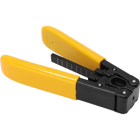 Décapant à fibre optique compact avec manche PVC, idéal pour dénudage longitudinal et transversal, outil de coupe-fil précis (1/5)