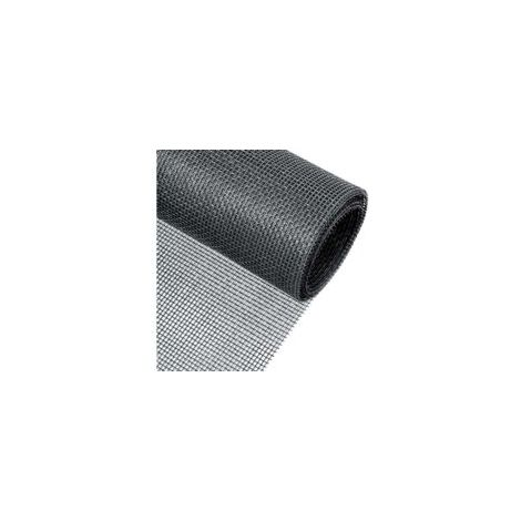 Rotolo di zanzariera 120 x 250 cm, tessuto per zanzariera al metro per finestre, in fibra di vetro regolabile e resistente, antigraffio, grigio per porte finestre e cucine - Crezuo (1/4)