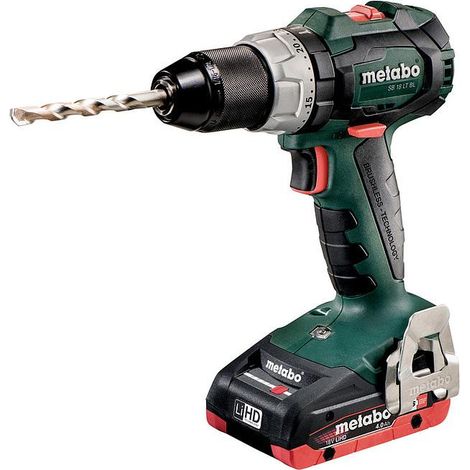 Trapano a percussione METABO - SB 18V - LT BL 2 x 4,0 Ah LiHD, ASC 55, valigetta - 602316800