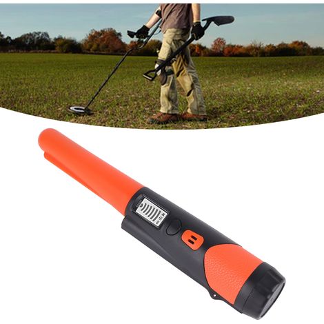 Détecteur de métaux orange avec écran LCD, détecteur de chasse au trésor (1/5)