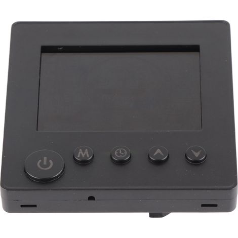 Thermostat intelligent Wi-Fi avec grand écran LCD couleur et application de contrôle pour la maison, le bureau et les supermarchés. Alimentation : 90 V à 240 V CA. Style standard noir. (1/5)