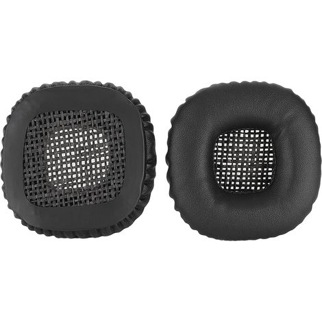 1 Paire de coussinets mousse mémoire remplacement pour casque MARSHALL MAJOR II, noir (1/5)