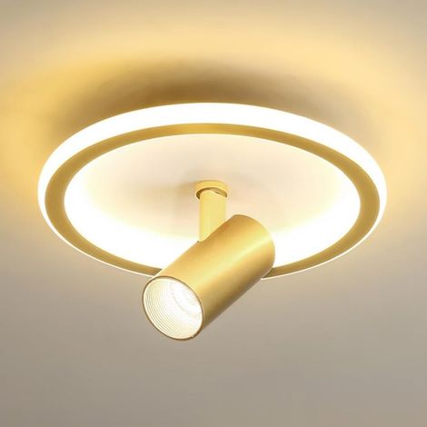 Spots de Plafond Plafonnier LED Rond, lumière d'allée, lumière de Porche carrée, plafonnier Semi-encastré, plafonnier Moderne 30 W avec projecteurs réglables pour Couloir (1/5)