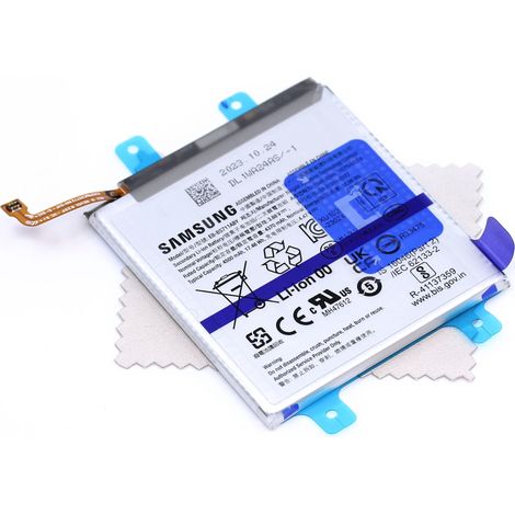 Batterie d'origine pour Samsung EB-BS711ABY pour Samsung Galaxy S23 FE S711B avec chiffon de nettoyage mungoo multicolore