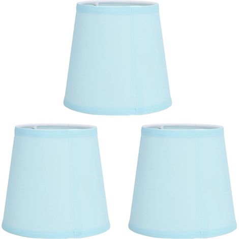 Abat-Jour en Tissu 3 Pièces, Abat-Jour De Lustre en Baril d'intervention Moderne 15x14x11cm pour Lustres Candélabres Lampe De Bureau De Table (1/5)