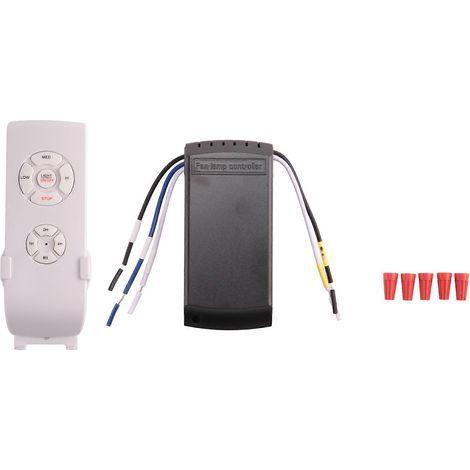 Universelles Deckenventilator-Fernbedienungsset mit Lampe, Transceiver, Timer, Einstellung der Ventilatorgeschwindigkeit (AC 220 V) (1/5)