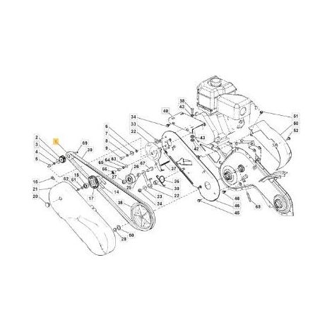 PULEGGIA MOTORE DOPPIA ORIGINALE STIGA - 118550544/0