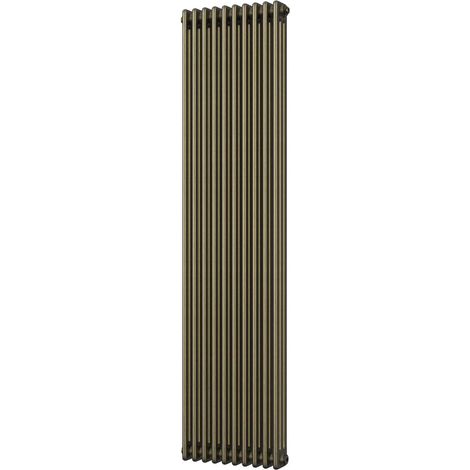 Alpha - Antique Brass Vertical Column Radiator H1800mm x W465mm 3 Column (1/3)