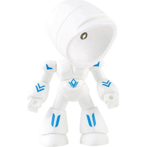Veilleuse de Table LED de Robot Blanc, Lampe Décorative en Pvc Lumière Chaude pour Décorer Chambres et Bureaux D'étudiants (1/5)