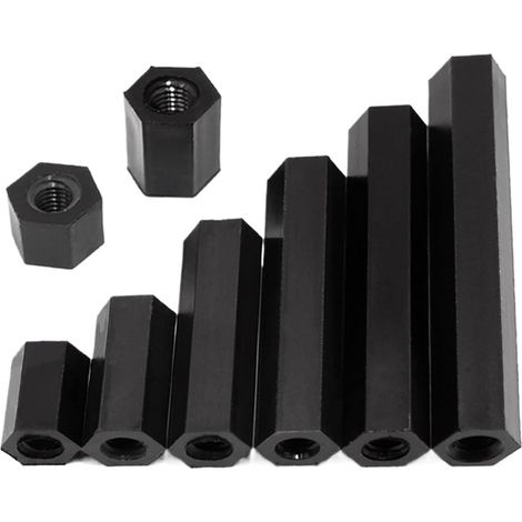 Entretoise hexagonale en nylon noir M2 plaque de base d'isolation pour (1/5)