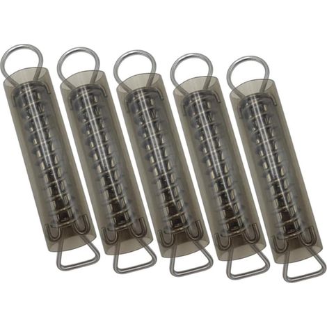 Sets de Ressorts en Acier Inoxydable Lot de 5 pour Plusieurs Styles avec Manchons en PVC Protection Anti-Rayures et Sécurité des Ressorts pour Plusieurs Styles pour Couverture de Piscine (1/5)