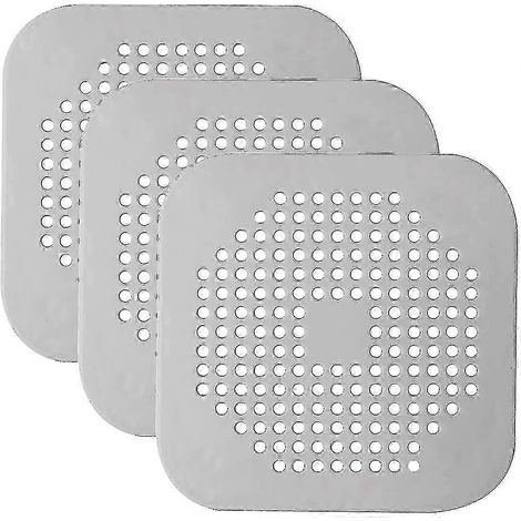 Filtre de bonde de douche, couvercles d'évier, protection de bonde en silicone, filtre pour cuisine, gris/blanc, 6 pièces yu zddk (1/3)