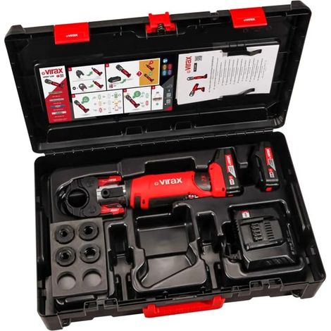 Sertisseuse Viper L2X + coffret inserts R 1/4-3/8-1/2-5/8'' Virax (1/5)