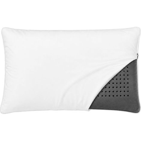 Oreiller ferme moyen respirant Visco Carbon 80 cm (1/3)