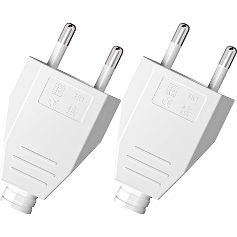 Enchufe plano de estilo europeo, 250 V 2,5 A, enchufe decorativo para uso doméstico, apto para montaje empotrado o como sustituto. (1/5)