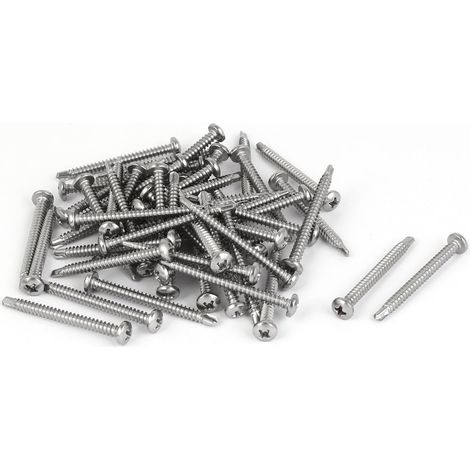 M4.2x45mm 8 Gewinde 410 Edelstahl Phillips Drive Selbstbohrende Schraube 50 PIÈCES (bc8893ea18b334 (1/4)
