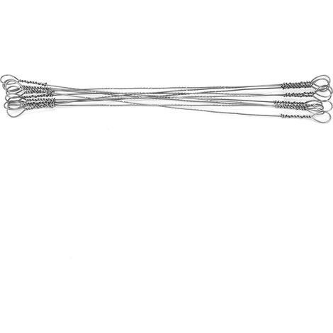 10 lames de scie à fil en acier à haute teneur en carbone, mini-lames de scie, pour le travail du bois, de rechange, 150 mm (1/5)