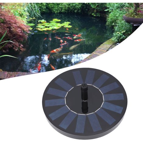 Pompe à Fontaine Solaire Professionnelle Efficace Économique 7V pour Jardins Ponds et Bird Bath avec Panneau Écologique et 4 Jets (1/5)