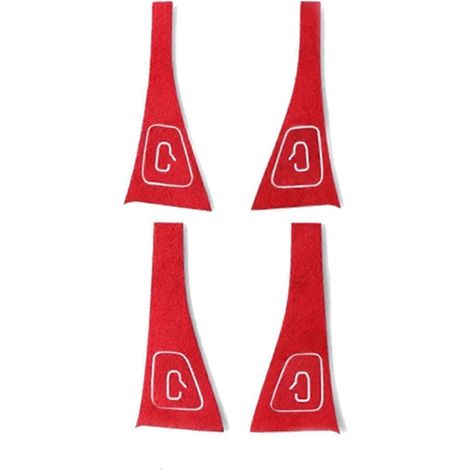 Autocollant rouge pour bouton de commande de lève-vitre de voiture Tesla Model 3 Model Y 2018-2023, garniture du panneau de commande de lève-vitre. (1/5)
