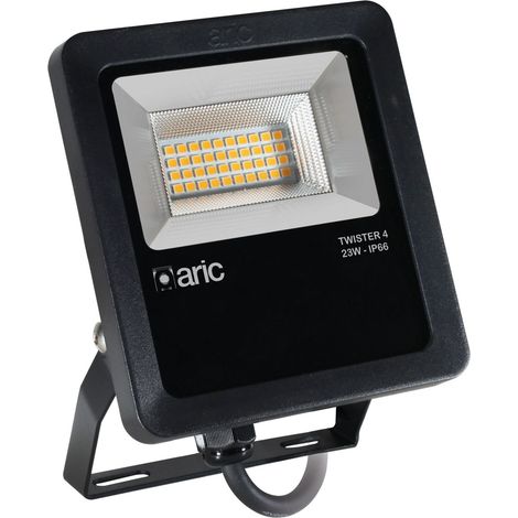 Aric – Projecteur TWISTER 4 23W 3000K IP66 3450lm 90° 50000h – Éclairage extérieur étanche – Pour chantiers humides et espaces confinés