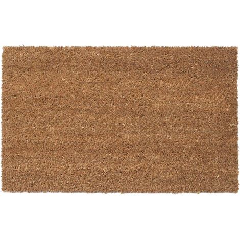 Tapis d'entrée coco absorbant 33x60cm – Très résistant – Dossier PVC – Pour intérieur et extérieur – Fibres 100% végétales – Novotex (1/3)
