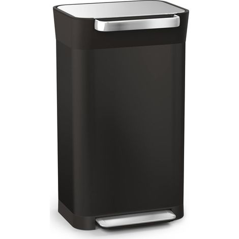 Joseph Joseph Pattumiera Cucina a Pedale con Filtro Antiodore, Capacità 90 litri dopo la compattazione, Nero, 30 litri (1/3)