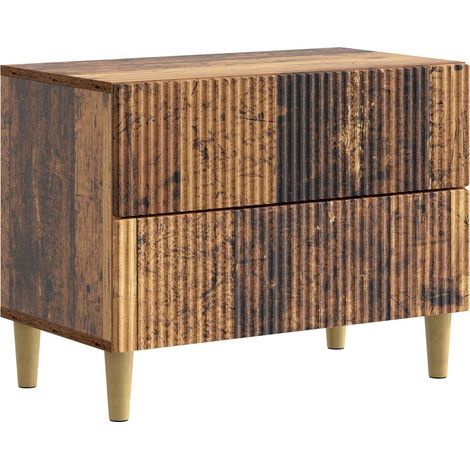 Nachttisch Altholz 62 x 34,5 x 48 cm Holzwerkstoff vidaXL