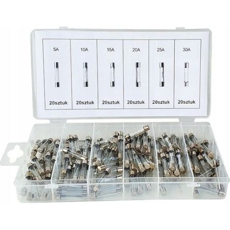Fusibles de vidrio 120 piezas 5-30A KD1302 (1/5)