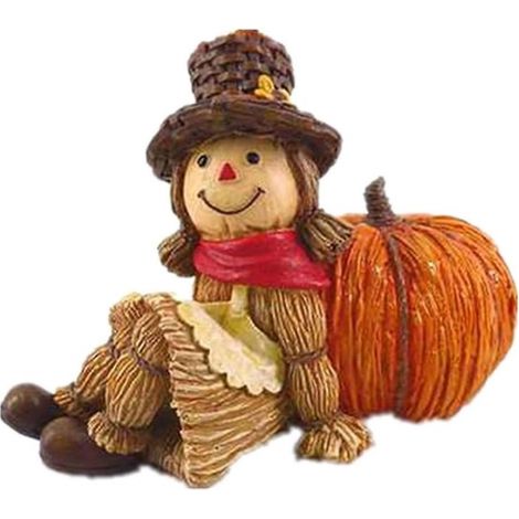 Halloween-Dekoration, Kürbis-Ernte-Figur, Tischkerze (1/5)