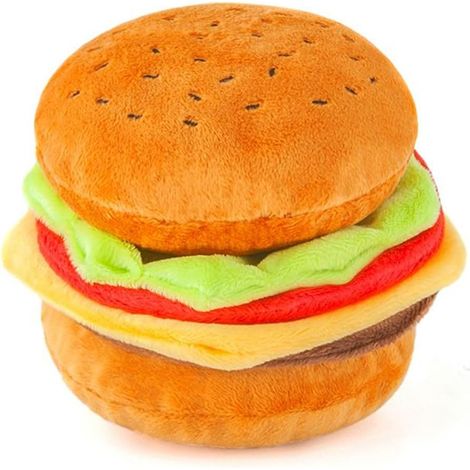 Jouets en Peluche Hamburger pour Chien/Chat (1/4)