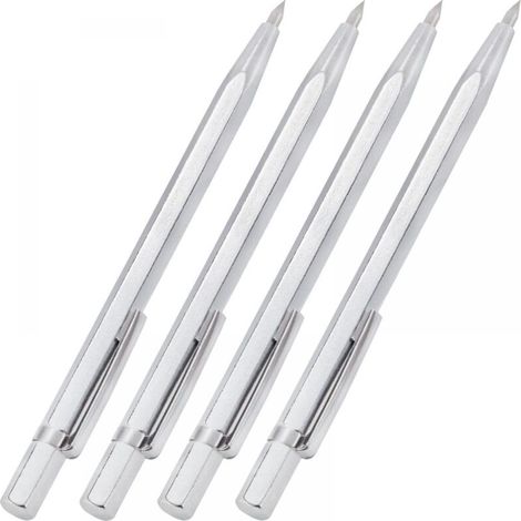 Stylos à graver en métal en carbure de tungstène, stylos à graver en alliage pour plaque en céramique/métal/verre 4 pièces (1/5)