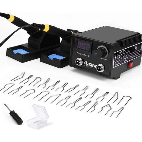 Brandmalerei 100W mit 23-teilig Spitz und zwei Stiften, Holzbrenner Brennkolben Set, Temperatur Einstellbar 0-750°C, Brandmalstation Brandmalkolben Brandmalgeräte für Holz, Leder und Kork (1/5)