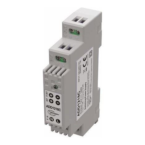 Alimentation DIN 1 module chargeur 230 V AC / 12 V DS / 18 W -1,3 A -SEWOSY - (1/2)