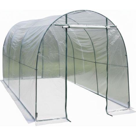 Serra Tunnel per Orto Copertura PVC Trasparente Giardino (1/3)