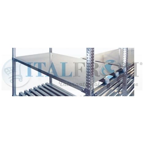 RIPIANO LISCIO PER SCAFFALATURE INOX L 150 X 50 CM ,COMPLETO , PORTATA 70 Kg